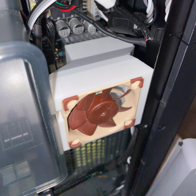 p1p p1s x1c noctua or bambu controle borda ventilador duto fácil instalar laboratório impressoras by cwills75 3d impressora partes x1 placa mãe mod mc 3d print model - Mito3D