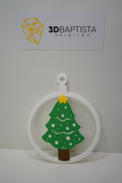 christmas ball pine tree by 3d baptista printing household decor chrismas 2023 3d print model - Mito3D
