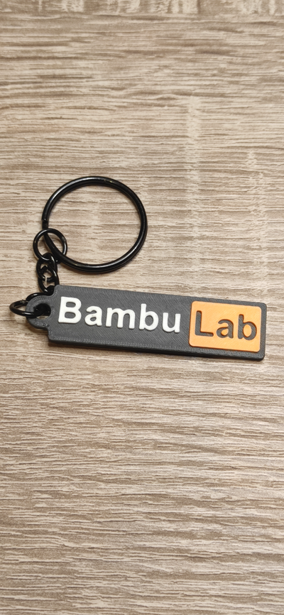 bambulab logo anahtarlık ph stil by carlson sanat işaretler logolar anahtar bambu laboratuar aksesuar anahtarlıklar 3d print model - Mito3D