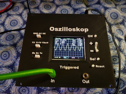 eurorack oscilloscope frontplate dso 138 by modular mapping tools gadgets dso138 3d print model - Mito3D
