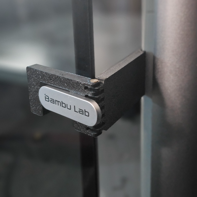 bambu x1 hinged door stop latch by gtperrault 3d printer accessories bambux1 carbon doorstop 3d print model - Mito3D