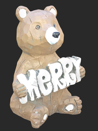 mignonne noël ours by k2thestank art sculptures oursanimal joyeux 3d print model - Mito3D