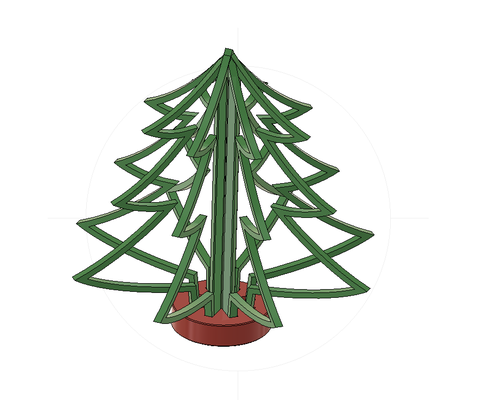 christmas tree table decoration by ty6411 art sculptures 3d print model - Mito3D