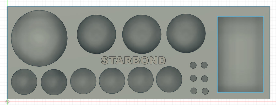 starbond adhesive kit tray by 4wheelingfool tools organizers tool 3d print model - Mito3D