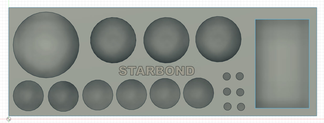 starbond klebstoff kit tablett by 4wheelingfool werkzeuge veranstalter werkzeug 3d print model - Mito3D