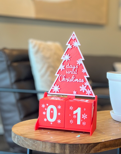 dias natal contagem regressiva decoração by lindnjoe casa 2023 advento calendário natal decorações 3d print model - Mito3D