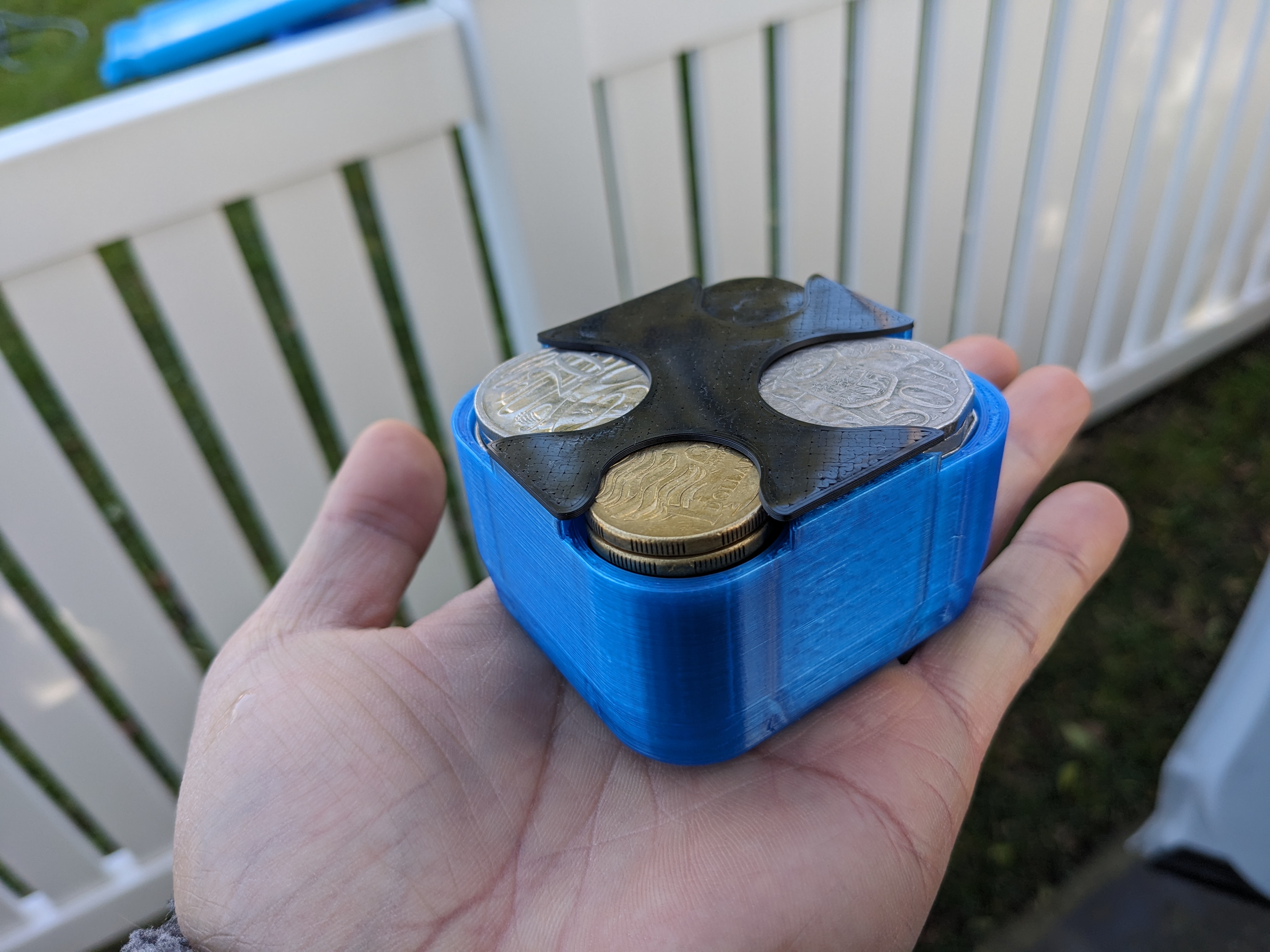 australian coin holder dispenser remix by tangcla tools organizers coins coinholder australiancoins 3D print model - Mito3D