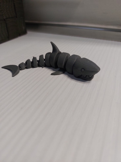 tiburón articulado by lati90 miniaturas animales 3d print model - Mito3D