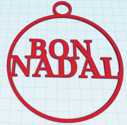 bon nadal by xaviervila domestico arredamento natale catalunya 3d print model - Mito3D
