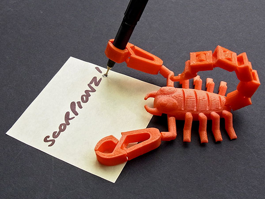 scorpionklemme by catharsis69 miniatures animals fun scorpion clip holder kids peg toys 3d print model - Mito3D