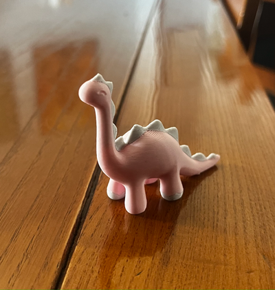 fofa dinossauro brinquedo curto pernas remixado by am criador brinquedos jogos multicolorido ams 3d print model - Mito3D