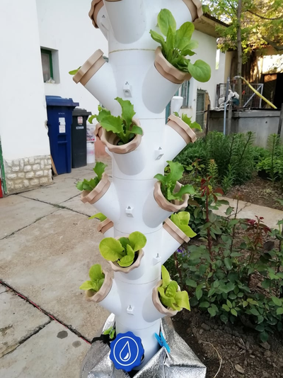 modular hydroponic tower garden remixed by christiansotelo2244 household 3d print model - Mito3D