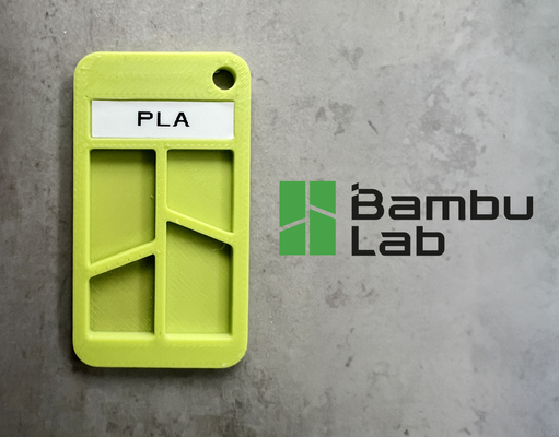 filament farbfeld karte by abonnieren 3d drucker zubehör stichprobe farbe bambu labor 3d print model - Mito3D