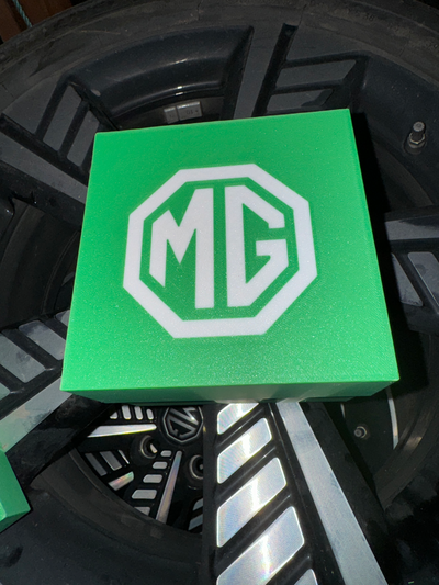 schleppen nuss lager mg logo deckel by 3dray werkzeuge 3d print model - Mito3D