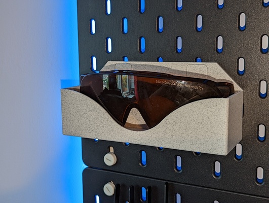 emniyet gözlük kulp destek ikea sk dis by bayt soyguncusu araçlar organizatörler pegboard gözlük fotoğrafçı güvenlik gözlükleri koruma gözlüğü 3d print model - Mito3D
