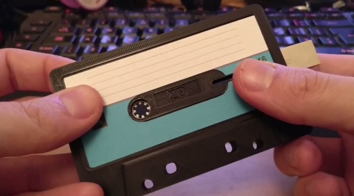 cassette tape usb mixtape by byteslinger tools gadgets gift thingiverse valentinesdaygifts usbstick cassettetape 3d print model - Mito3D