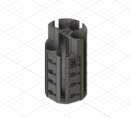 ptov lobo dosing capsule caddy insert tightvac by pirateer tools organizers planet of vapes herb 3d print model - Mito3D