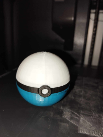 pokeball by minivanbuzz toys & games pokemon toy ball 3d print model - Mito3D