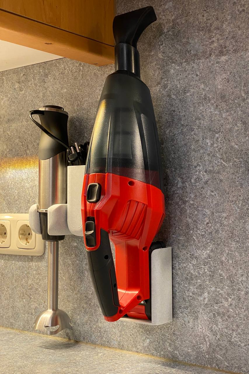 einhell te vc 18 vakuum mauer montieren 2ah or 2 5ah by wing art werkzeuge maschine schnurlos handheld reiniger halter unterstützung halterung lager lösung organisation wall mounted instandhaltung zuhause haus wesentliche installation haushalt reinigung bequemlichkeit 3D print model - Mito3D