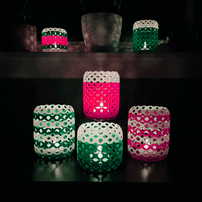 feriado chá lâmpadas coleção by nukddd casa decoração natal natal luz luminária chá leve conduziu doce bengala meia 3d print model - Mito3D