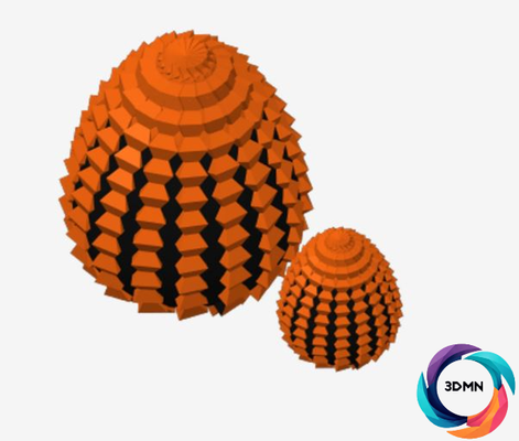 ejderha ocağı yumurta toprak by 3dmn sanat heykeller dragonegg deko dekorasyon eğlence güzel fantezi ejderha renk 3d print model - Mito3D