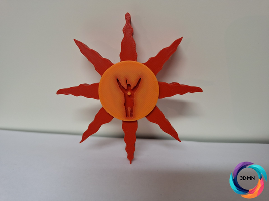 övgü güneş by 3dmn sanat işaretler logolar karanlık ruhlar övgü dekor deko dekorasyon işaret logo eğlence renk kıpır 3d print model - Mito3D