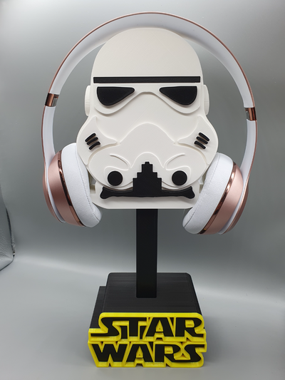 stormtrooper fone ouvido ficar pé by creative3d soluções adereços cosplays máscaras capacetes guerra estrelas 3d print model - Mito3D