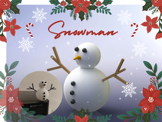 snowman by dieggs toys & games christmas party decoration xmas santa claus 3d print model - Mito3D