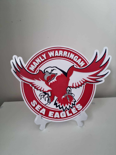viril mar eagles logotipo by s bonning87 arte sinais logotipos nrl futebol 3d print model - Mito3D