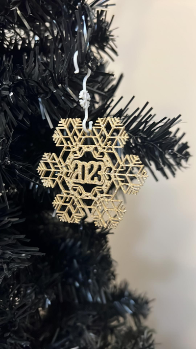 2023 snowflake ornament by samuelrwhite1 household festivities christmas xmas bauble decor tree decorations 3d print model - Mito3D