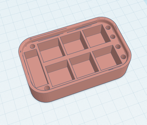 yaapt - altoid paint tin insert watercolor painting by mediaman3d tools organizers water altoids thingiverse modelpainting miniaturepainting altoidscontainer watercolorbox 3d print model - Mito3D