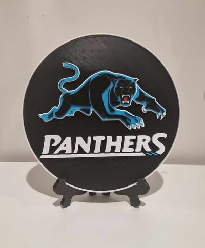 penrith pantere logo by s bonning87 arte segni loghi nrl rugby 3d print model - Mito3D