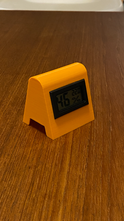simple temperature & hygrometer holder by prestige prototype 3d printer accessories fast no support amazon 3d print model - Mito3D