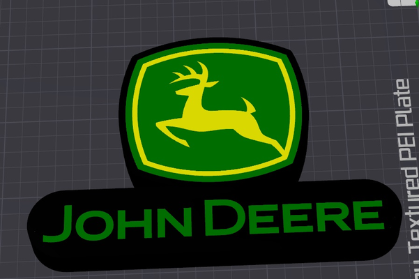 john deer light box by littlebluescort household decor 3d print model - Mito3D