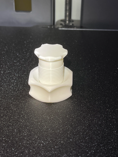 threaded fidget 2 by glitchycorgi toys & games print-in-place print in place 3d print model - Mito3D