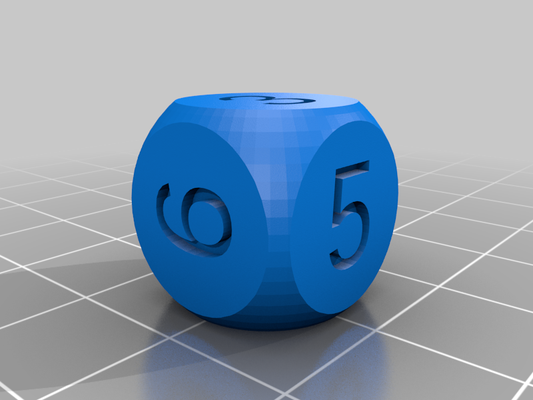 semplice dado test cubo by mike mattala utensili medico modello calibrazione 3d print model - Mito3D