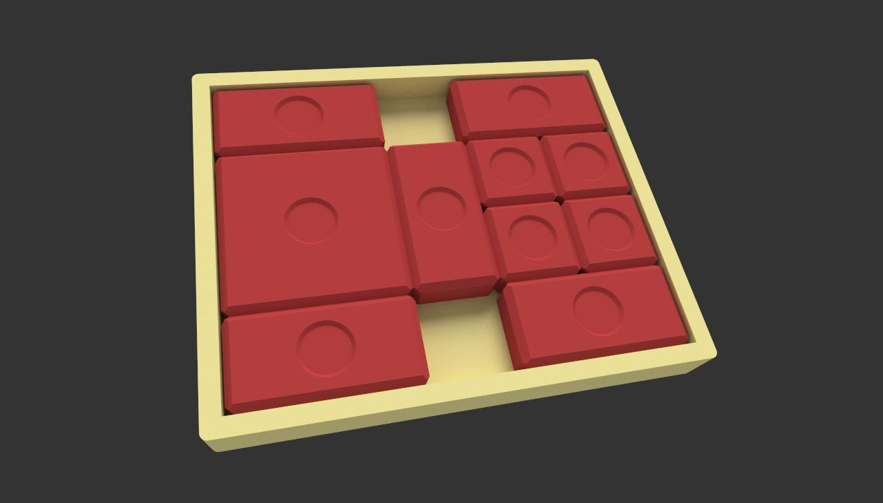 brick slider puzzle by panda63 toys & games puzzles slide evil 3D print model - Mito3D