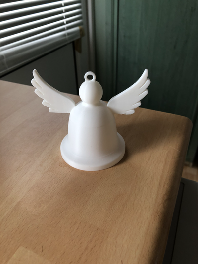 campana ángel by kevr102 casa festividades navidad 3d print model - Mito3D
