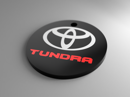 toyota toundra porte clés by krastevbg art panneaux logos multi couleur logo 3d print model - Mito3D