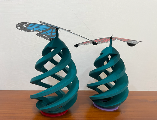noël arbre soutien barre by mail iou ménage festivités papillon art jouet ornement décoration festival cadeaux 3d print model - Mito3D