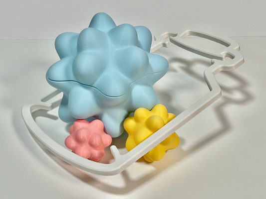konpeito depolama by chameko ev halkı modeller eğlence şirin masa ofis organizatör 3d print model - Mito3D