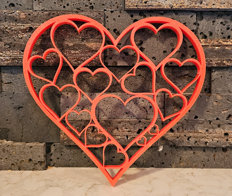 corazones by shamrockwood315 arte esculturas 3d enamorado día hogar casa decoración 3d print model - Mito3D
