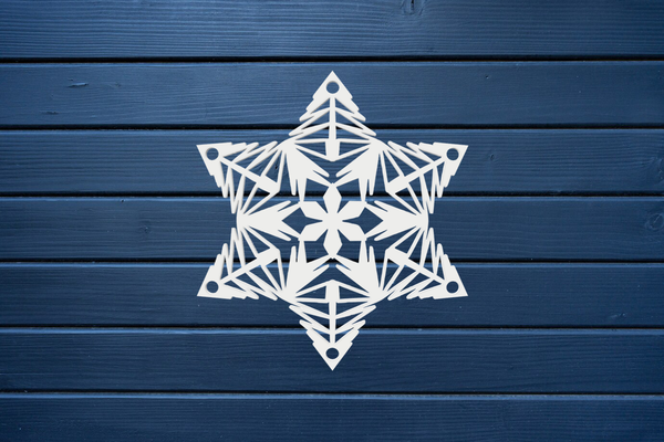 snowflake christmas ornament 3 by alexis household festivities collection santa deco 3d print model - Mito3D