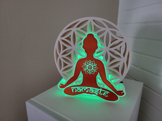méditer bouddha by 3dlamps art modèles lumière boîte boites méditation 3d print model - Mito3D