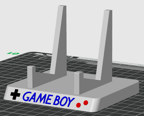 game boy dmg in piedi remixato by mmarcoux66 giocattoli giochi gioco ragazzo 3d print model - Mito3D