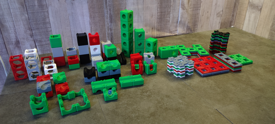 marbel bloxx v2 0 brique basé courir amusement by der fosse jouets jeux marbre briques 3d print model - Mito3D