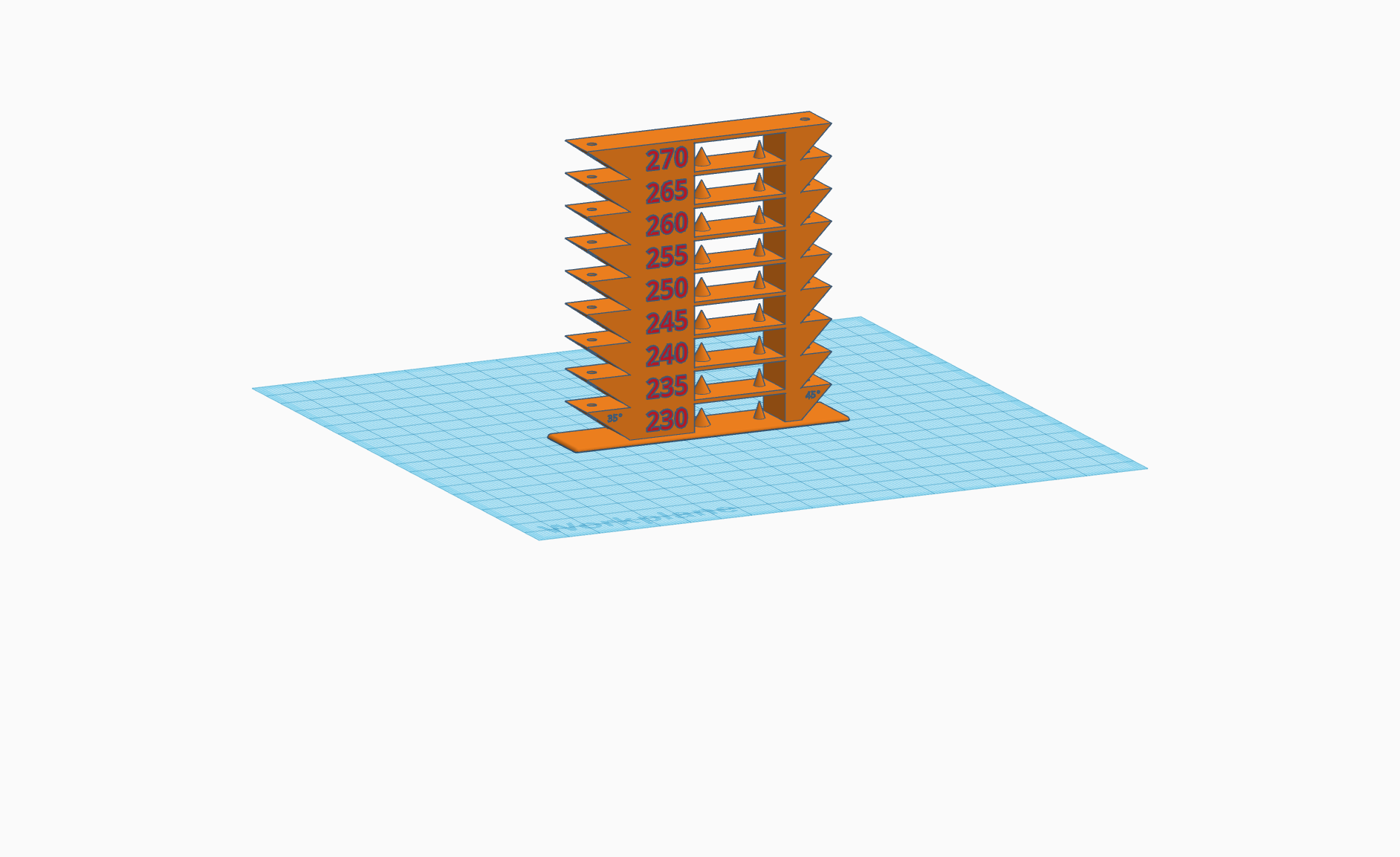 bambu laboratório p1s temperatura torres pla petg abs tpu by tsubus 3d impressora teste modelos bambup1s temp torre 3D print model - Mito3D