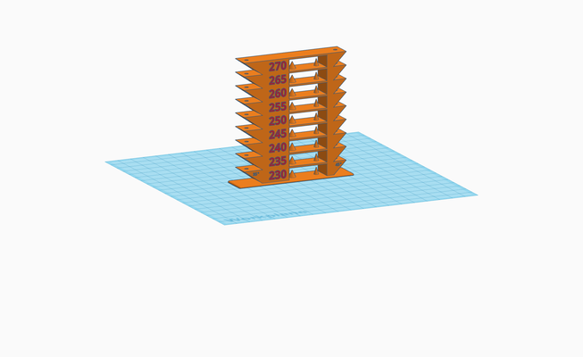 bambu lab p1s temperature towers - pla petg abs tpu by tsubus 3d printer test models bambup1s temp tower 3d print model - Mito3D