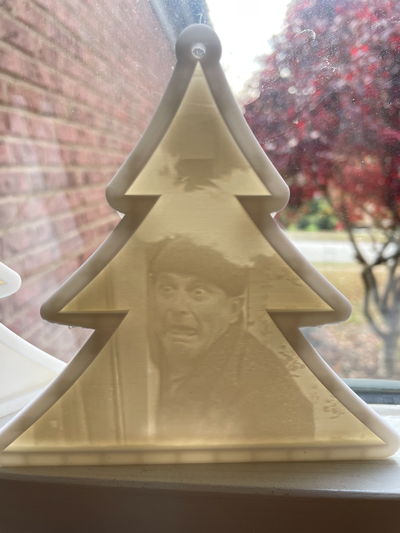 home harry lithophane ornament christmas decor by 3d prints week household festivities holiday decoration collection silly funny tree movie film tv classic window 3d print model - Mito3D