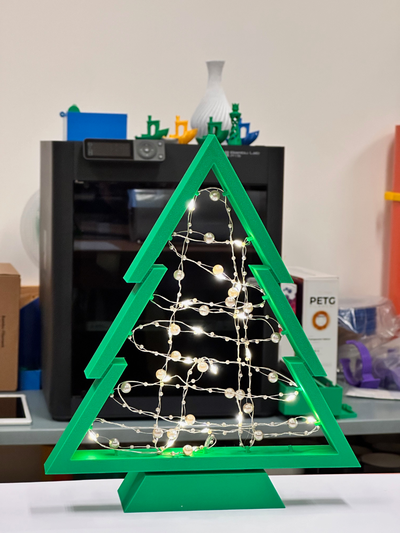 christmas tree fairy light grooves remixed by user 3769497999 art models remix 3d print model - Mito3D